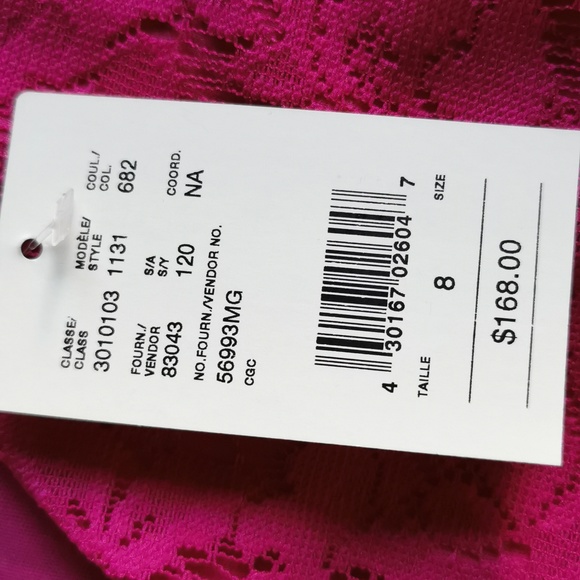 NWT Sleeveless Asymmetrical High Low Lace Dress - size 8 - Picture 10 of 10